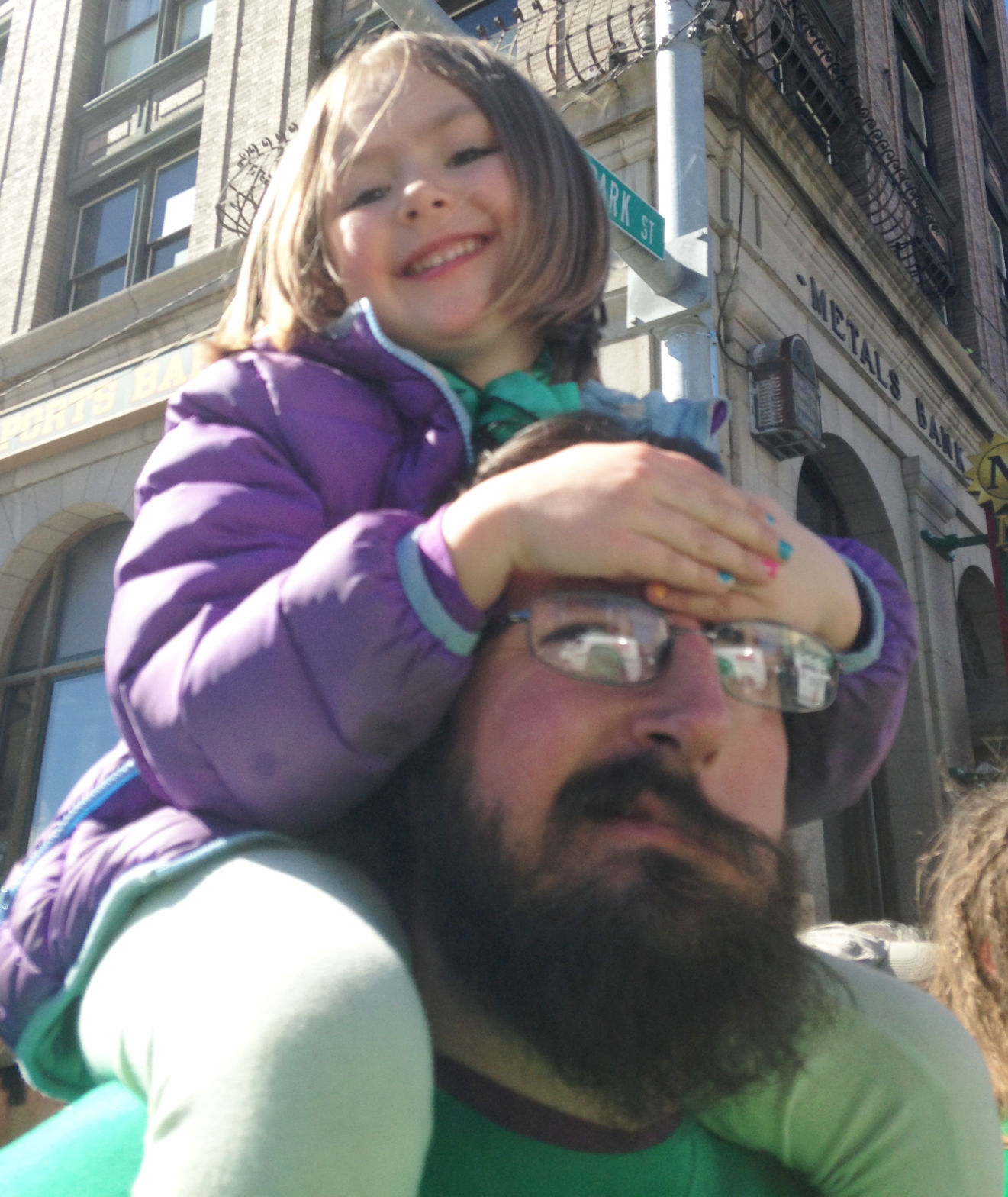 Dad and daughter